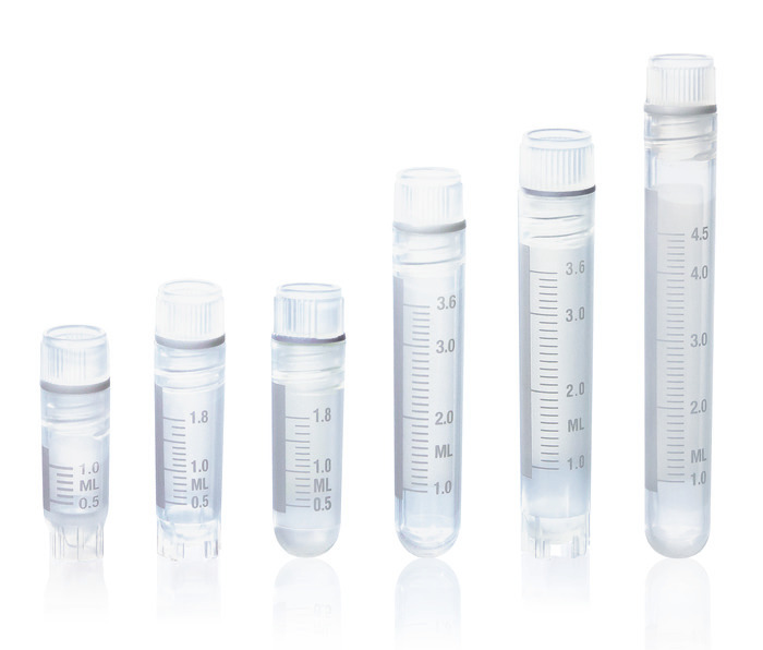 Cryotubes, PP, with internal thread, screw cap with silicone seal, BIO-CERT® CELL CULTURE QUALITY, sterile