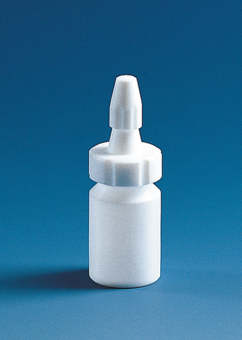 Dropping bottle, PTFE, with dropper nozzle and threaded cap