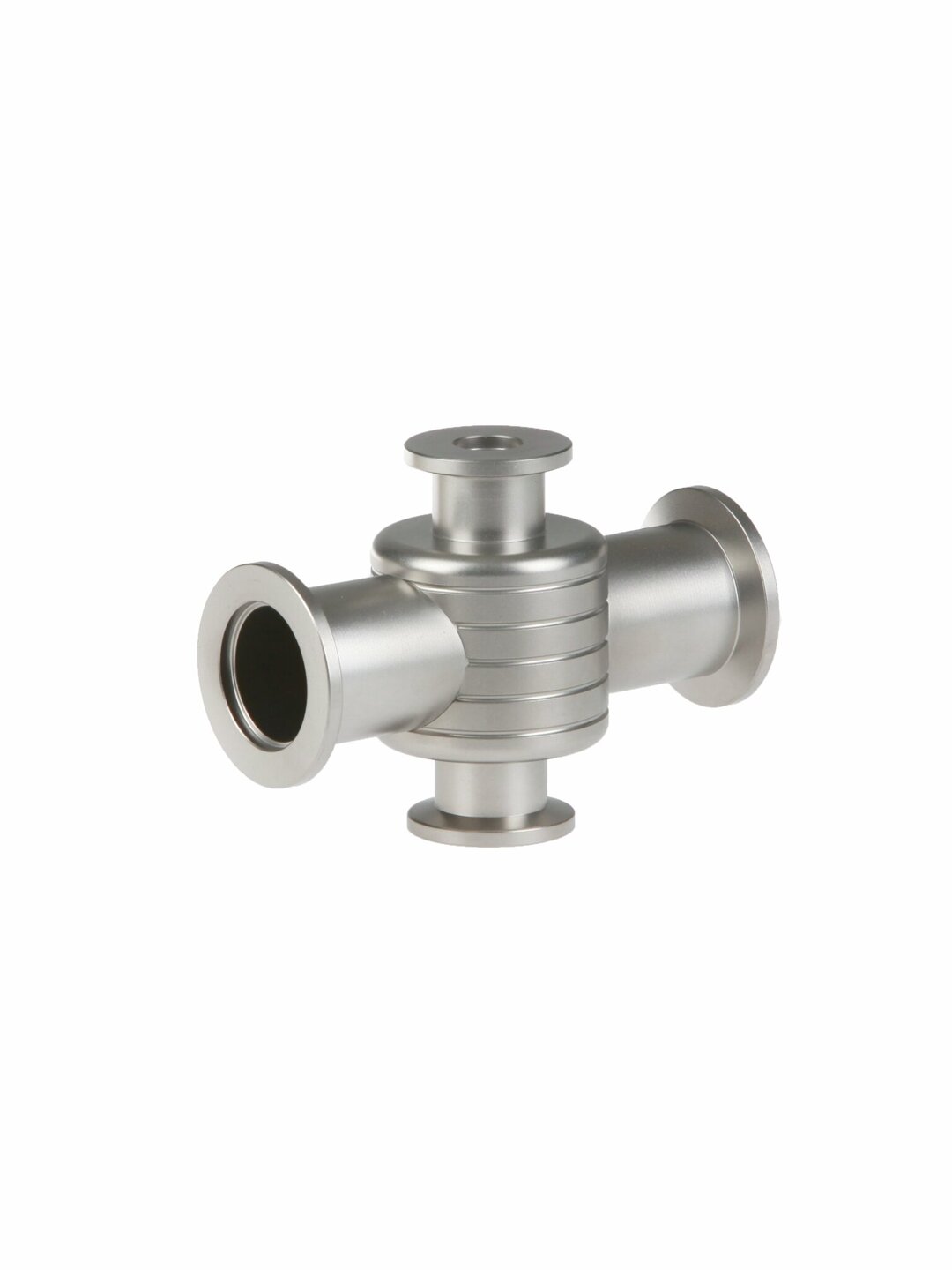 Reducing cross, stainless steel,KF DN 25/25/10/10