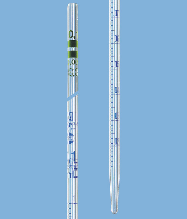 Graduated pipettes, BLAUBRAND®, class A, type graduated to contain, tc, in, AR-GLAS®, DE-M