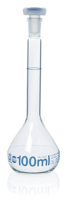 Volumetric flasks USP, BLAUBRAND®, class A, DE-M, Boro 3,3, with PP stopper, USP batch certificate