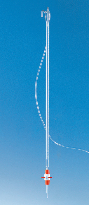 Compact-Automatic burettes, BLAUBRAND®, class AS, Boro 3,3, DE-M, blue Schellbach stripe