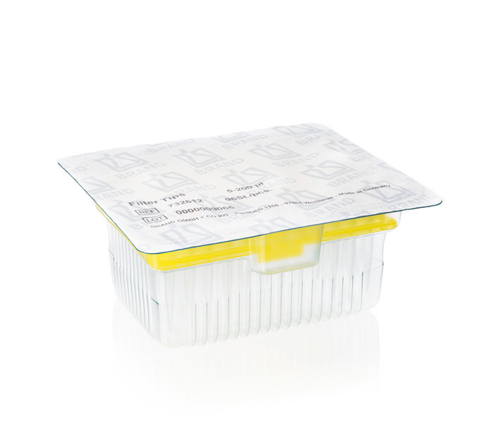 Filter tips, racked, TipRack (refill system), 5 - 200 µl, BIO-CERT® LIQUID HANDLING QUALITY, PP, filter PE, colorless