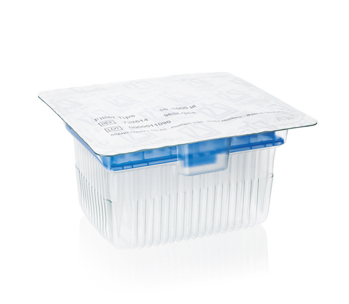 Filter tips, racked, TipRack (refill system), 50 - 1,000 µl, BIO-CERT® LIQUID HANDLING QUALITY, PP, filter PE, colorless