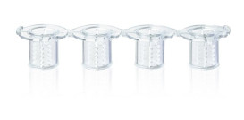 Insert strips, with inlet channels (Inlet Opening System), PC-Membrane, strips of 4, for 24/6-well BRANDplates®, BIO-CERT® CELL CULTURE QUALITY, sterile