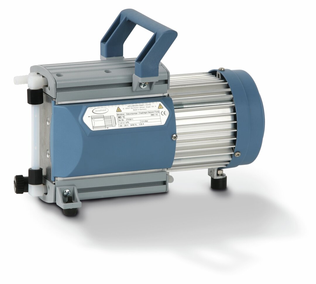 Chemistry diaphragm pump MD 1C, three stage,certification (NRTL): C/US,100-115 V / 50-60 Hz, 120 V / 60 Hz,220-230 V / 50-60 Hz, UK/IN power cord