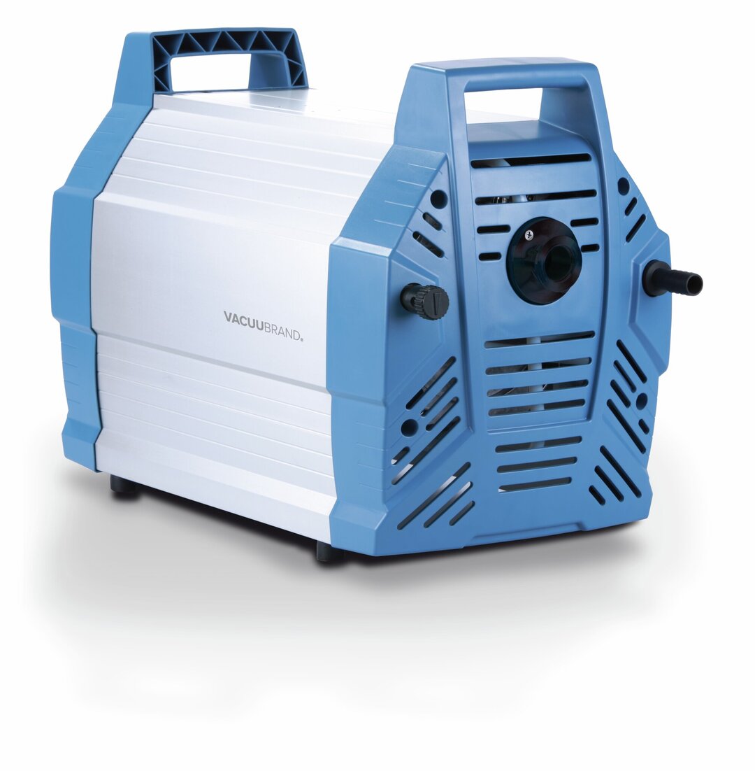 Chemistry diaphragm pump ME 16C NT,one stage, 200-230 V / 50-60 Hz, UK/IN mains cable