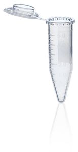 Microcentrifuge tubes, PP, 5 ml, with attached cap, transparent, BIO-CERT PCR QUALITY