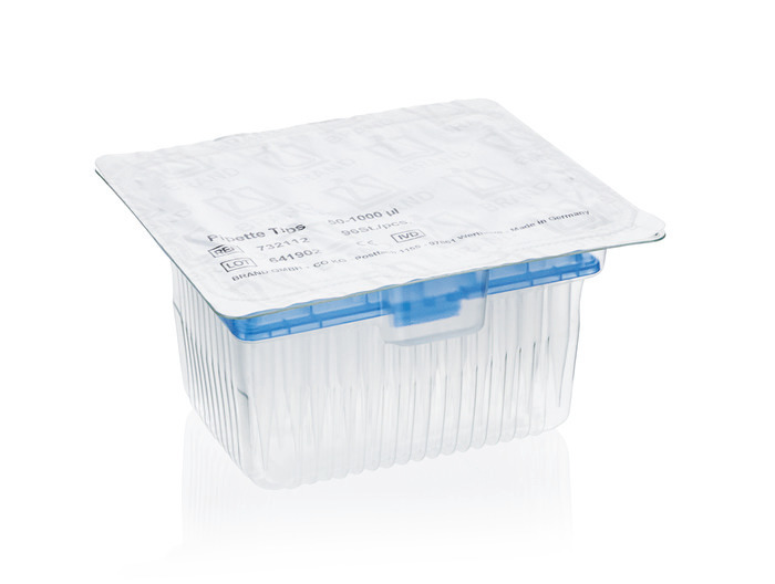 Pipette tips, racked, TipRack (refill system), 50 - 1,000 µl, BIO-CERT® LIQUID HANDLING QUALITY, PP, colorless