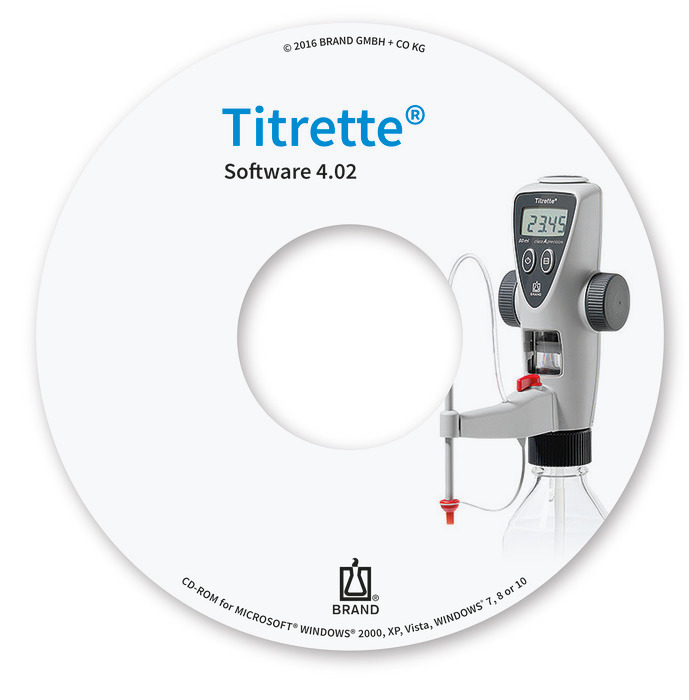 Software (CD-ROM) Titrette® with RS232 interface