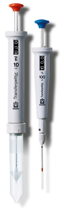 Positive displacement pipettes Transferpettor, digital