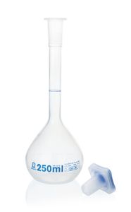 Volumetric flasks, PMP, class A, DE-M, transparent, with PP stopper